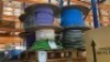 Pallet of 7 wire drums