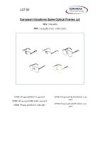 Bundle of Spine optical frames (Quantity: 702)