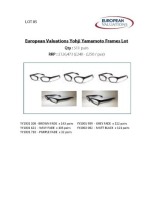 Bundle of Yohji Yamamoto optical frames (Quantity: 511)