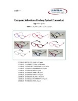 Bundle of Zoobug optical frames (Quantity: 665)