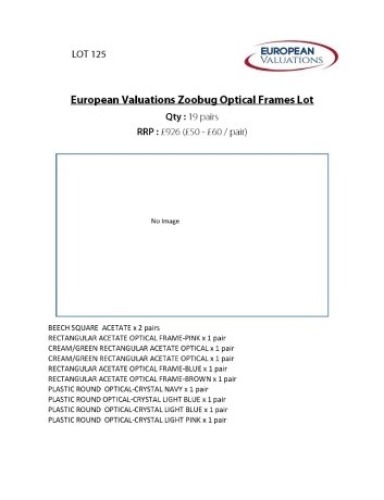 Bundle of Zoobug optical frames (Quantity: 19)