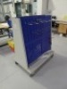 Double sided mobile storage bin rack - 4