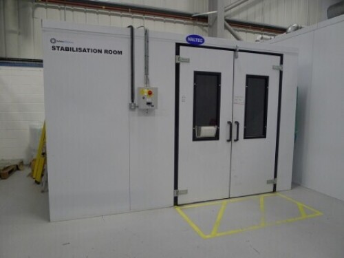 Haltec Stabilisation booth 400cm x 300cm x 260cm&nbsp;(A Method Statement and Risk Assessment must be provided, reviewed and approved by the Auctioneer prior to any removal work commencing on this lot)
