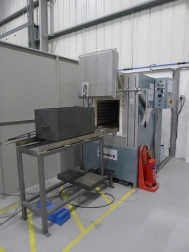 ML Furnaces model FUR125 1250?C 30kw furnace with infeed conveyor Serial number: 13840114