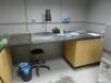 Non destructive testing booth and contents to include Johnson Allen 3KW drying oven S/N M302, stainless steel twin basin parts washing unit and fitted work bench throughout.&nbsp;(A Method Statement and Risk Assessment must be provided, reviewed and approved b - 4