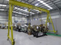 Rossendale 5 tonne mobile A frame gantry Serial number: M4SE550 (2014) with 2 LiftinGear chain block hoists