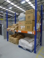2 bay of boltless steel heavy duty pallet racking 280cm x 300cm (contents not included)