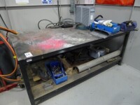 Steel welding table with Irwin No 5 vice 200cm x 100cm (table only)