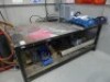 Steel welding table with Irwin No 5 vice 200cm x 100cm (table only)