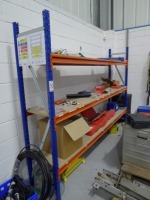 1 bay of light duty boltless steel racking 280 cm x 200cm (contents not included)