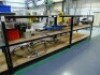 2 welded steel 3 tier storage racks 220cm x 100cm x 140cm
