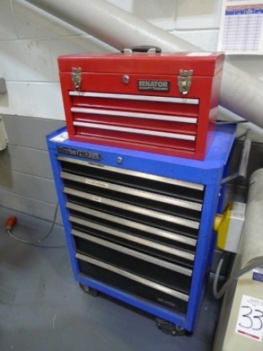 Clarke HD Plus 7 drawer roller tool cabinet with Senator 3 drawer top box