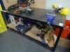 Welded steel 2 tier workbench with Senator vice 200cm x 100cm