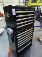 Sealey Superline Pro 7 drawer roller tool trolley with 5 drawer top box including contents