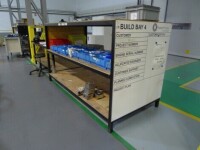 2 welded steel 3 tier storage racks 240cm x 115cm x 140cm (contents not included)