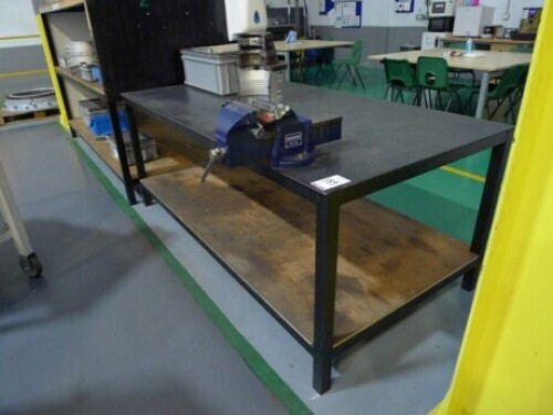 2 welded steel 3 tier storage racks 240cm x 115cm x 140cm