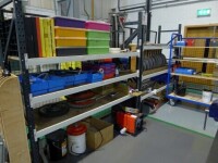 2 bay of boltless steel medium duty pallet racking 190cm x 200cm (contents not included)