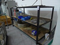 Welded steel 3 tier storage rack 220cm x 100cm x 140cm (contents not included)