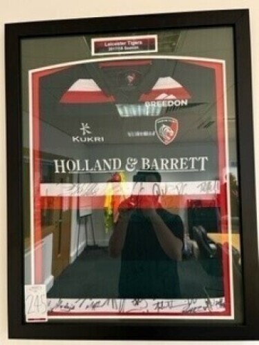 Signed Leicester Tigers RFU 2018/19 Playing Jersey