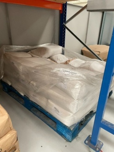 Contents of pallet to inlcude quantity of glass bead burnish media