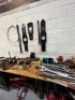 Quantity of various hand tools to inlcude large wrenches and sockets to table top - 3