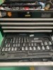 Halfords Industrial 6 drawer roller tool cabinet with Halfords Industrial 6 drawer top box including contents - 6
