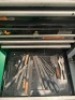 Halfords Industrial 6 drawer roller tool cabinet with Halfords Industrial 6 drawer top box including contents - 11