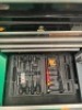 Halfords Industrial 6 drawer roller tool cabinet with Halfords Industrial 6 drawer top box including contents - 12