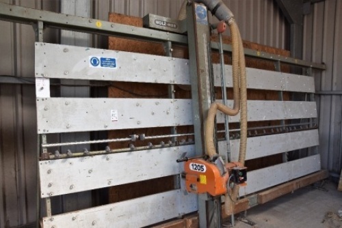 Holzher 1205 Vertical panel saw S/N 20171983 (Yard shed)