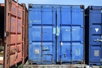 Union Services welded steel 20ft shipping container with internal Lighting (contents not included) (Yard)