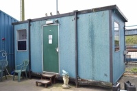 16ft 24 ft jack-leg site cabin with services (contents not included) (Yard)