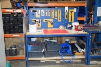 Shadow board and contents to include 3 Kobe air drills and Kenedy hand tools (Bay 1)