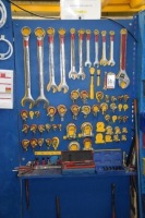 Shadow board and a quantity of hand tools and lifting eyes (Bay 2)
