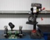 Clarke CDP151B 240 volt benchtop pillar drill and a Rexton EBG-150 240 volt double ended benchtop grinder (Packing)