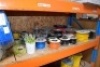 Contents to shelf include: Quantity of electrical cable and plastic tube as lotted on one shelf (Packing)