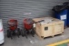 2 Unbranded gritter/ spreaders and a quantity of rock salt (Packing)