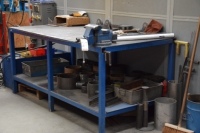 Steel 2 tier welding bench with vice 200cm x 100cm (Bay 2)