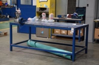 Steel workbench with Irwin vice 200cm x 100cm (Bay 3)