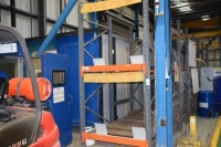 Storax SP80 2 tier boltless steel rack with 2 sections of gravity fed roller conveyor Approx 850 cm x 300cm (Bay 2)