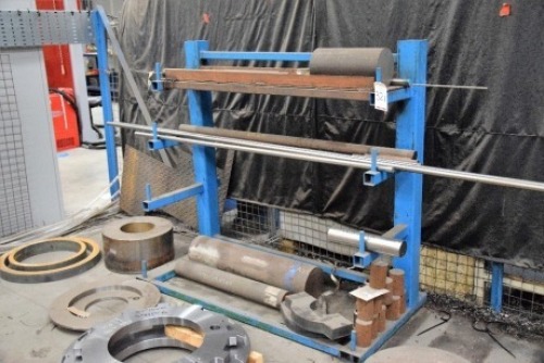 Single sided steel stock rack and contents, mainly steel billet (Bay3)