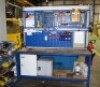 Welded steel workbench with shadow board and quantity of hand tools 180 cm x 55cm (Bay 3)