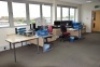 5 Light oak effect curved workstations with matching pedestals (Offices second floor engineering) - 3