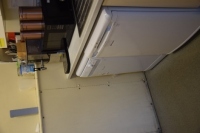Hotpoint Smart Tech dishwasher, Hotpoint domestic fridge and a Panasonic domestic microwave oven (Offices first floor projects)