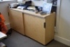 3 Light oak effect door low cupboards (Offices second floor accounts) - 2