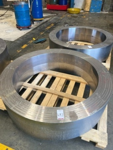48"ns CL300 Hub Forging, ASME SA350 LF2 CL.1, Finish M/C Size: OD 1475mm x ID 1145mm x 370mm Thk, NACE MR-01-75/ISO 15156. Cert: 3.1