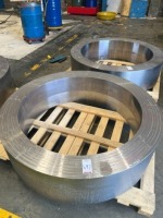 48"ns CL300 Hub Forging, ASME SA350 LF2 CL.1, Finish M/C Size: OD 1475mm x ID 1145mm x 370mm Thk, NACE MR-01-75/ISO 15156. Cert: 3.1