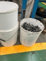5 Buckets of Various size F55 Duplex bolts