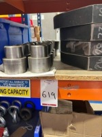 Contents of racking to include&nbsp;various size lifting eyes and other machined 316 Stainless steel parts