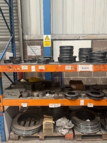 &nbsp;Various size body flanges, racking not included