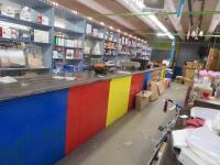 50' Long Wood Counter
